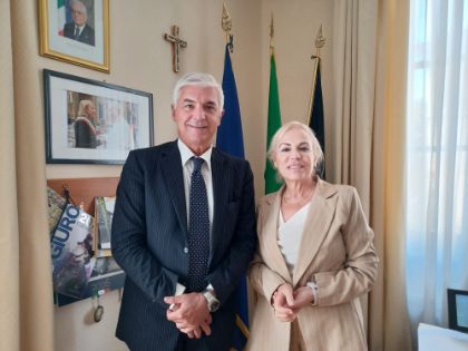 Primo incontro istituzionale tra il sindaco Celentano e il nuovo Questore Martino