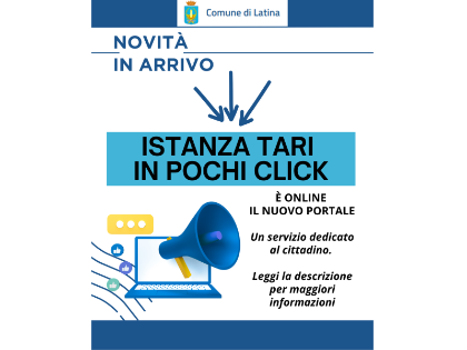 Servizio Tari: apertura nuovo portale digitale per invio istanze Servizio Tari: apertura nuovo portale digitale per invio istanze