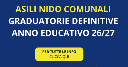 Asili nido comunale - Graduatorie definitive anno educativo 2026/2027