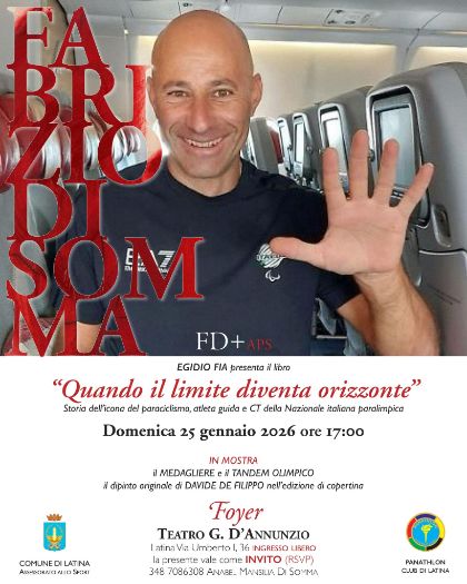 “Quando il limite diventa orizzonte”, al foyer del Teatro D’Annunzio la presentazione del libro su Fabrizio Di Somma
