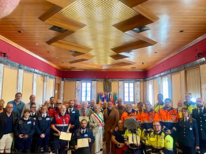 Il Sindaco Celentano e l’assessore Di Cocco omaggiano le associazione di Protezione Civile