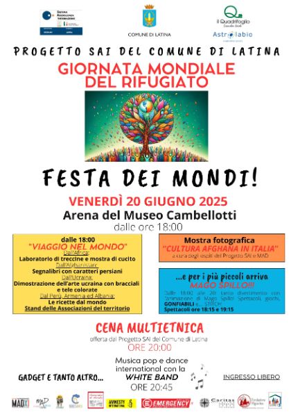 Giornata del Rifugiato - Festa dei Mondi Giornata del Rifugiato - Festa dei Mondi