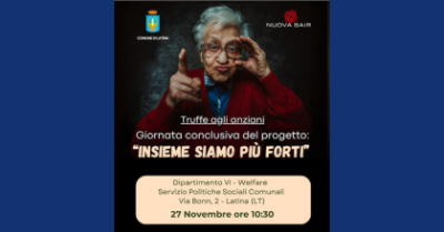 Invito giornata conclusiva Progetto Truffa Anziani