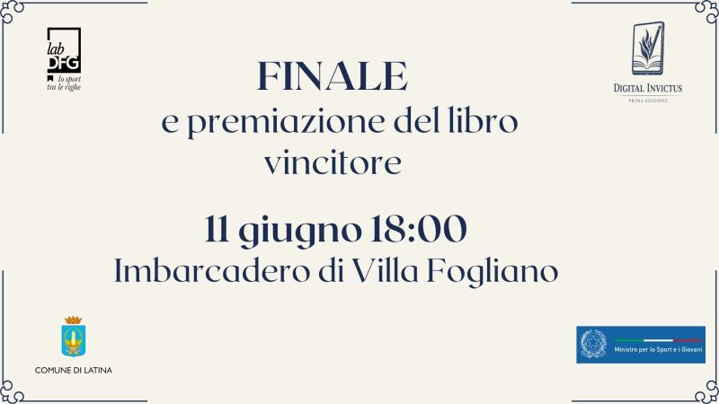 Premio di letteratura sportiva Digital Invictus – Finale e premiazione