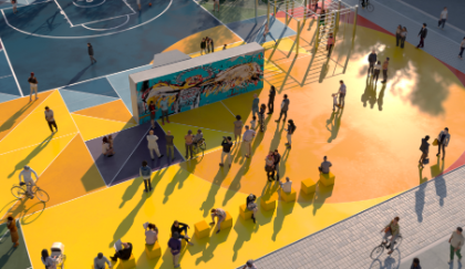 Via don Morosini rinasce con il playground 