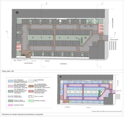 Planimetria generale Riqualificazione Parcheggio Via Neghelli