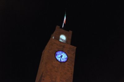 torre civica blu
