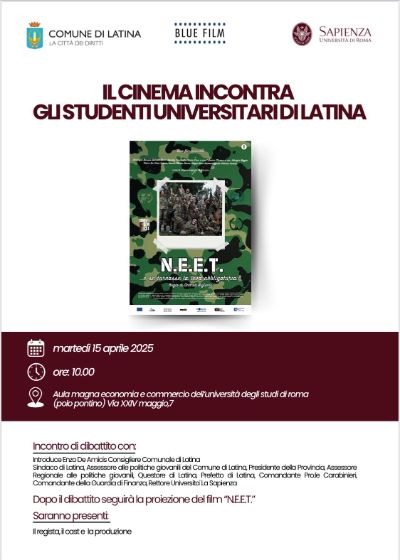 Il cinema incontra gli studenti universitari a Latina