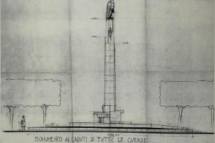 Prospetto del lato di sinistro del Monumento.