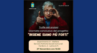 Invito giornata conclusiva Progetto Truffa Anziani